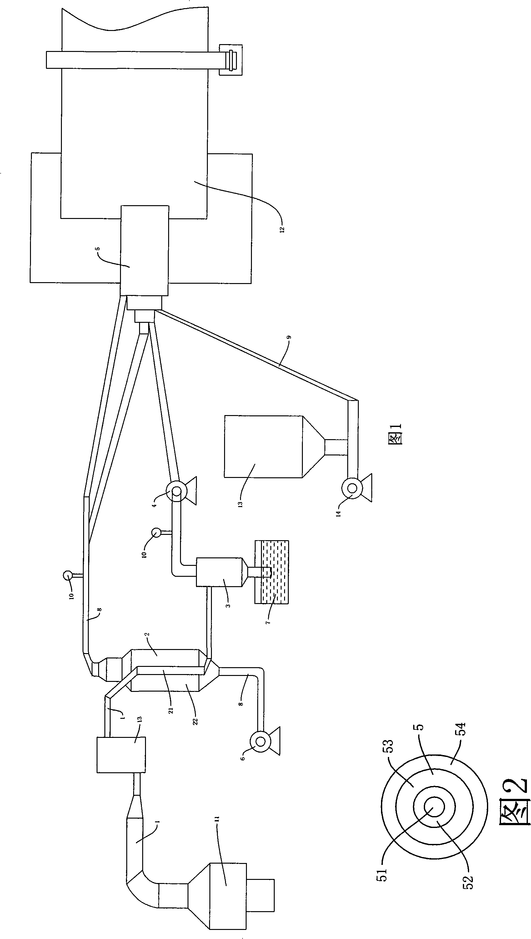 Calcium carbide stove exhaust combustion and utilization method and device