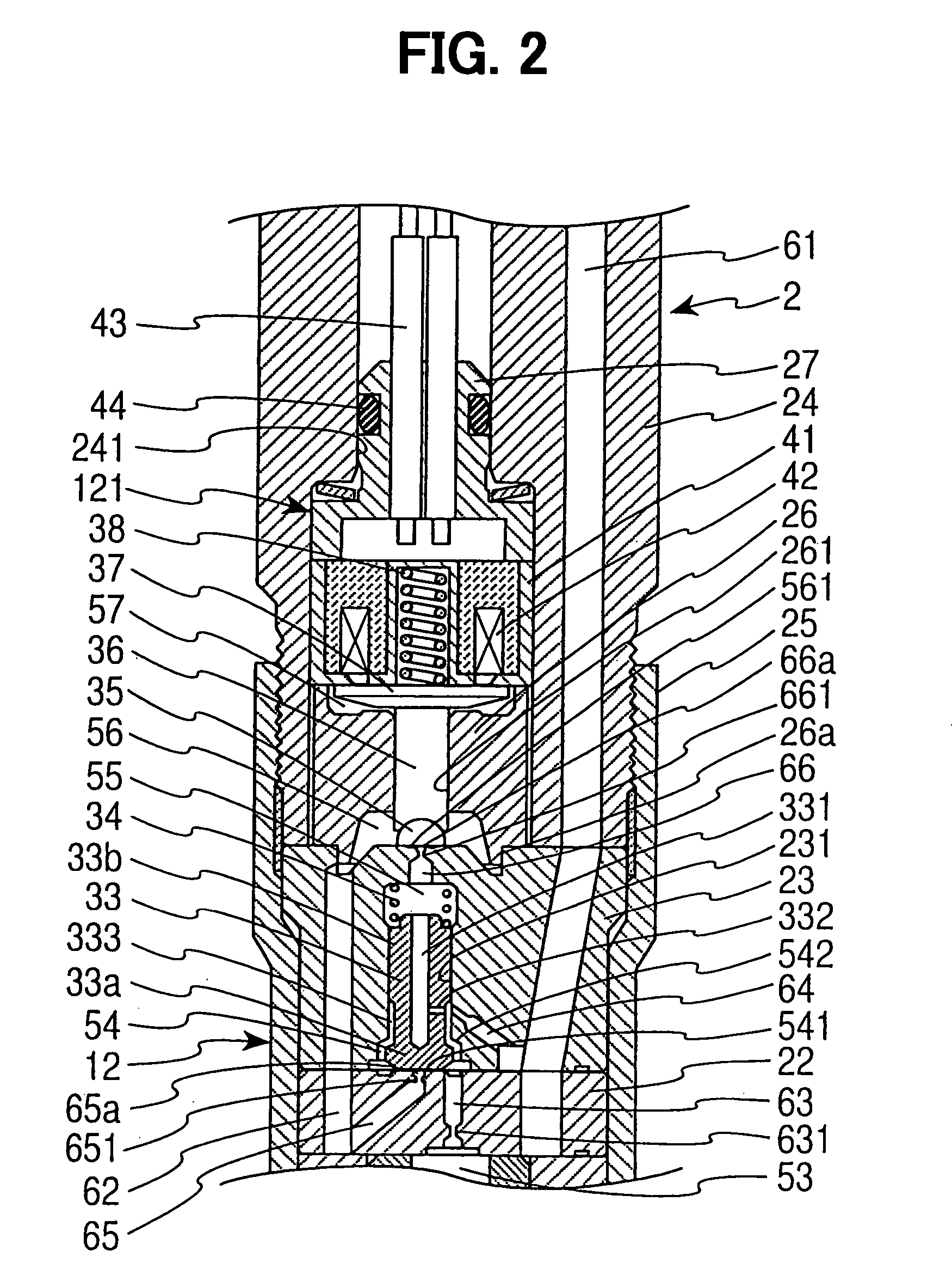 Injector having structure for controlling nozzle needle
