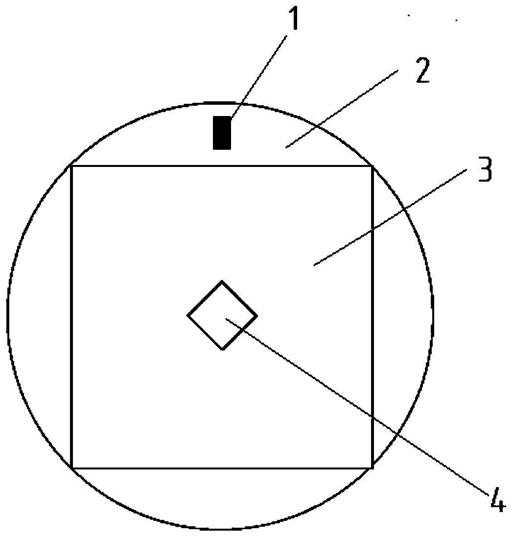 UAV landing navigation method and device based on GPS and image vision fusion