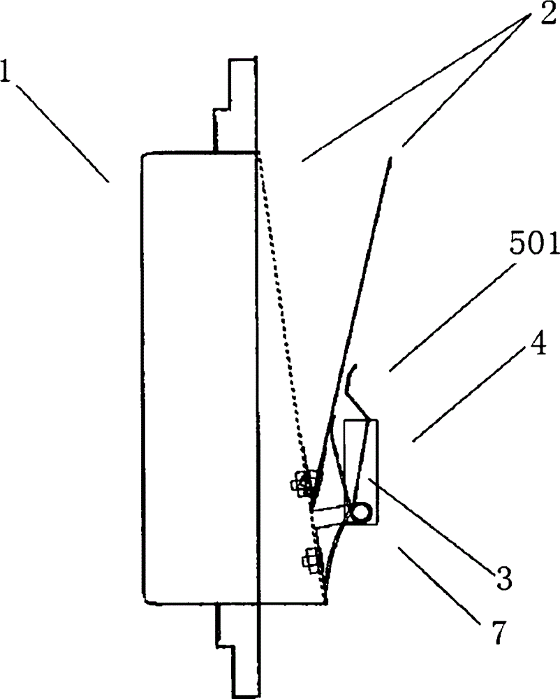 Ventilating duct or flue drainage and fireproof non-return device