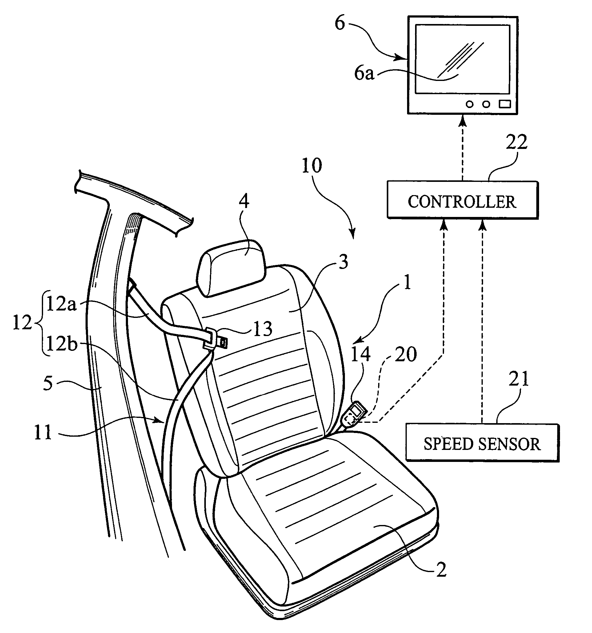 Seatbelt fastening prompting apparatus