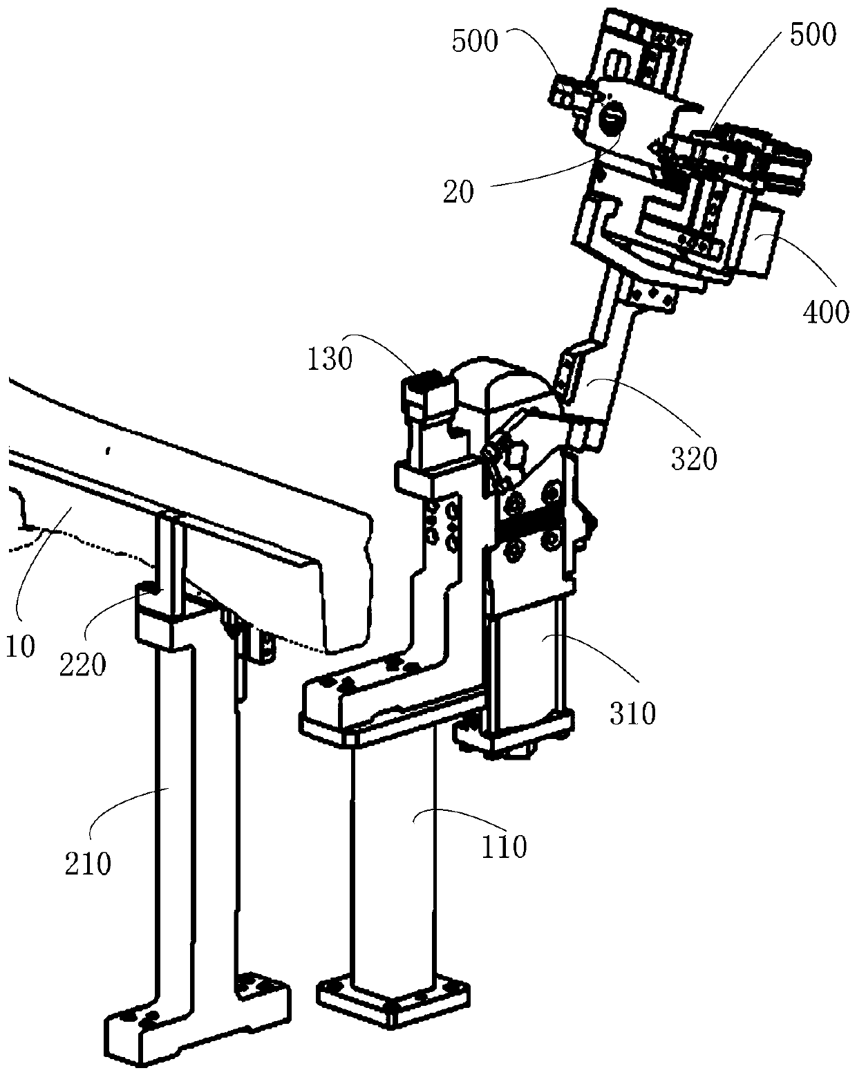 Positioning clamp for cavity plate structure