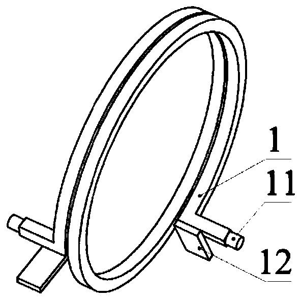 Heating device and method for large-diameter thick-wall pipe