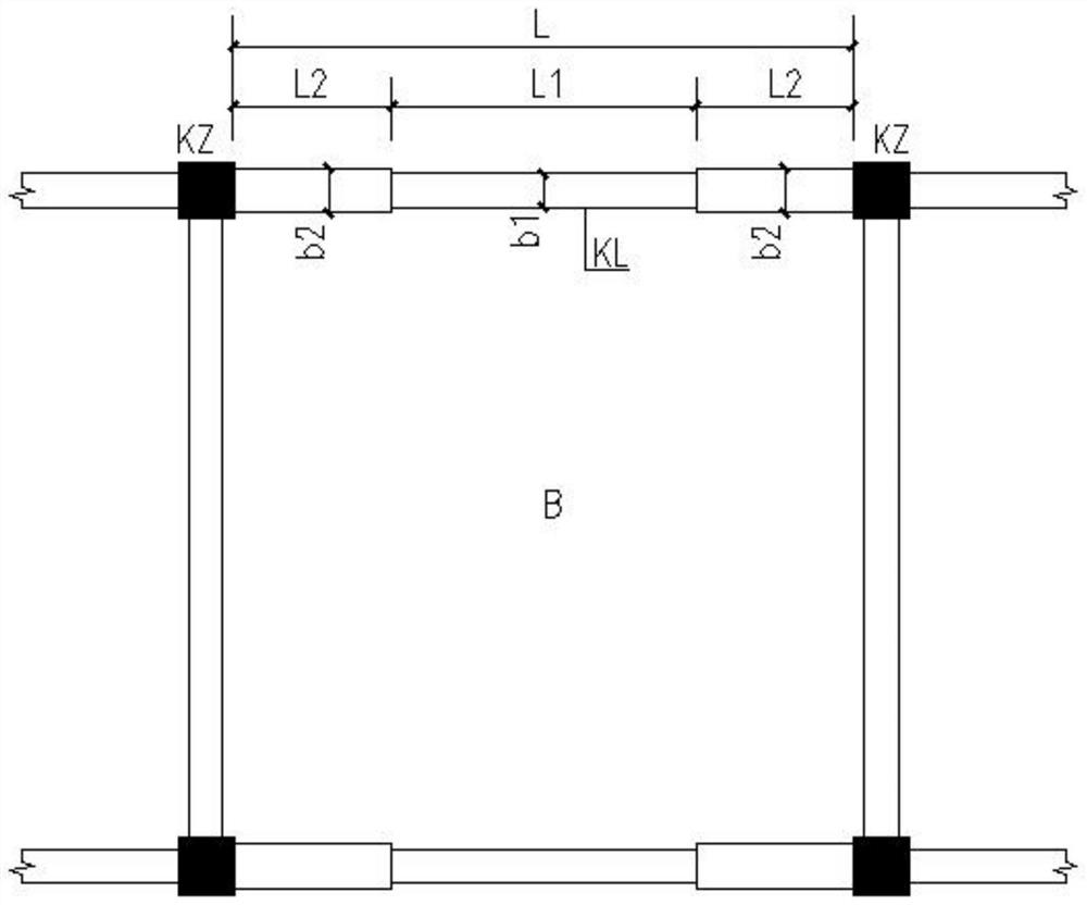 Variable cross-section frame beam