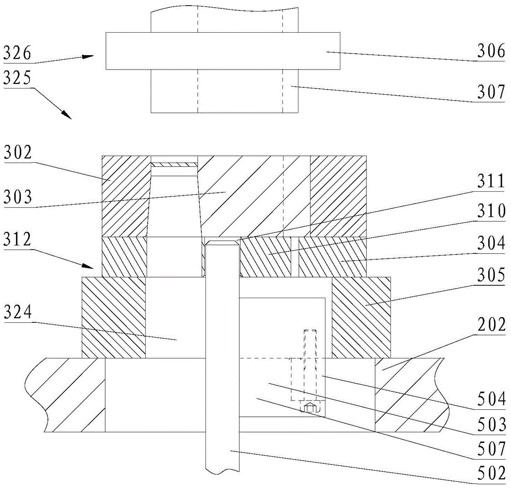 Sheet metal stamping device