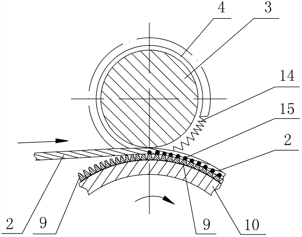 Slot screen branching caulking groove positioning and welding device