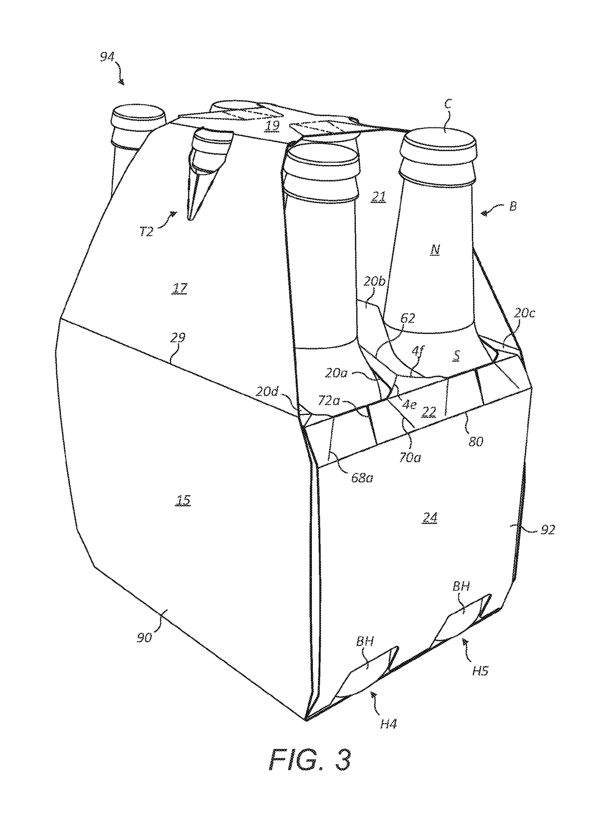 Packaging system and blanks therefor