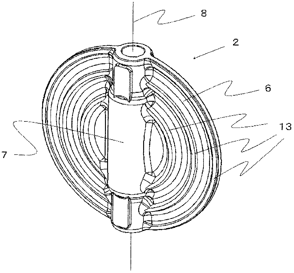 Valve element of butterfly valve