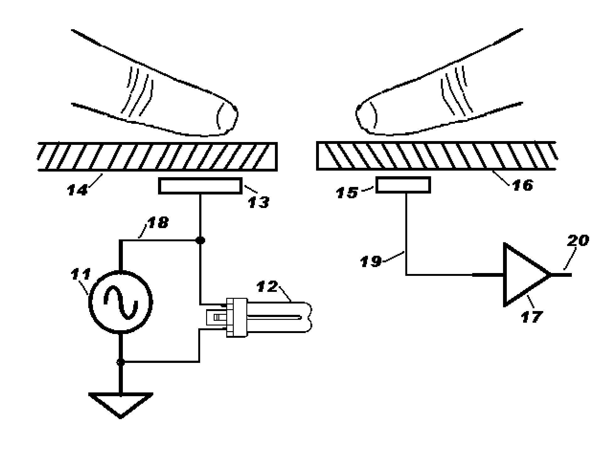 Touch sensitive input device