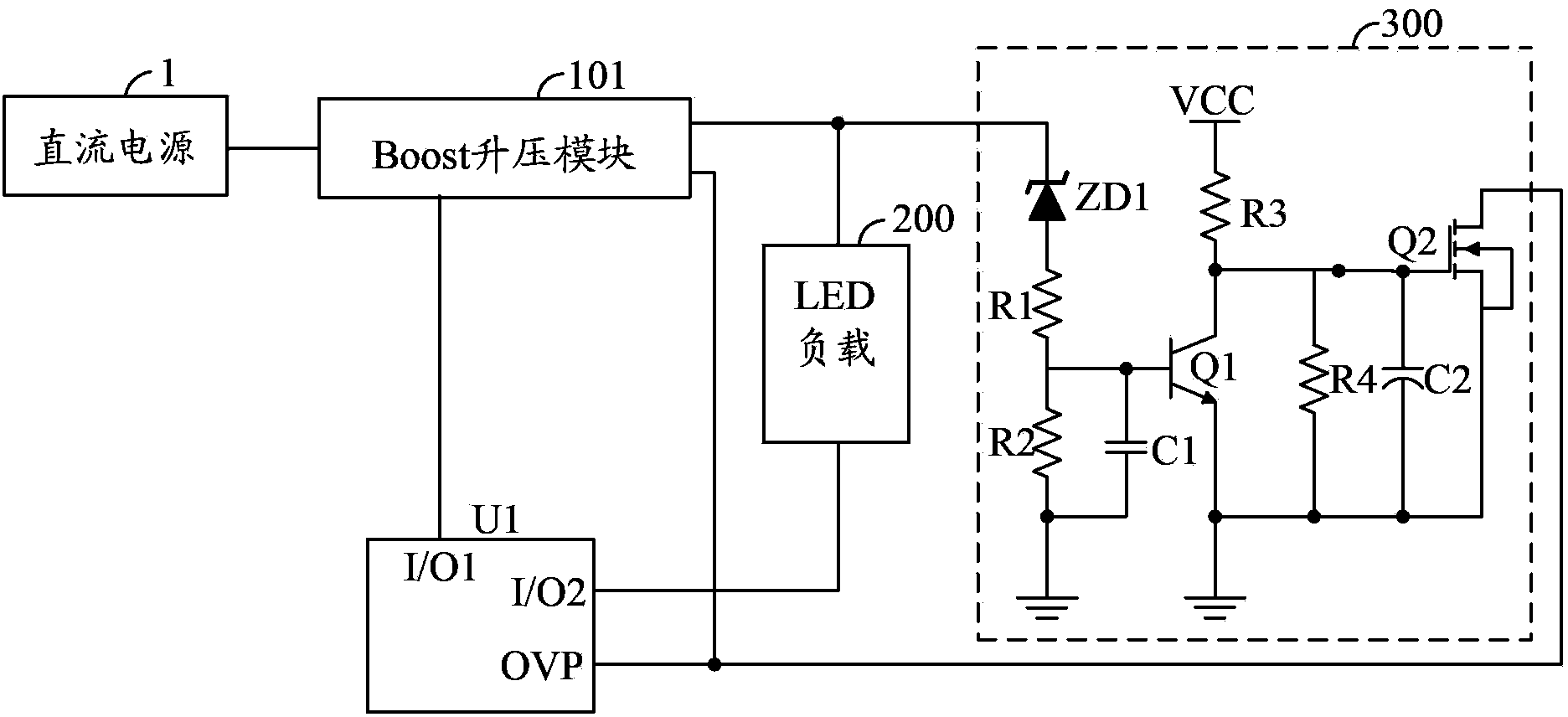 Light-emitting diode (LED) constant current driving circuit and LED lamp