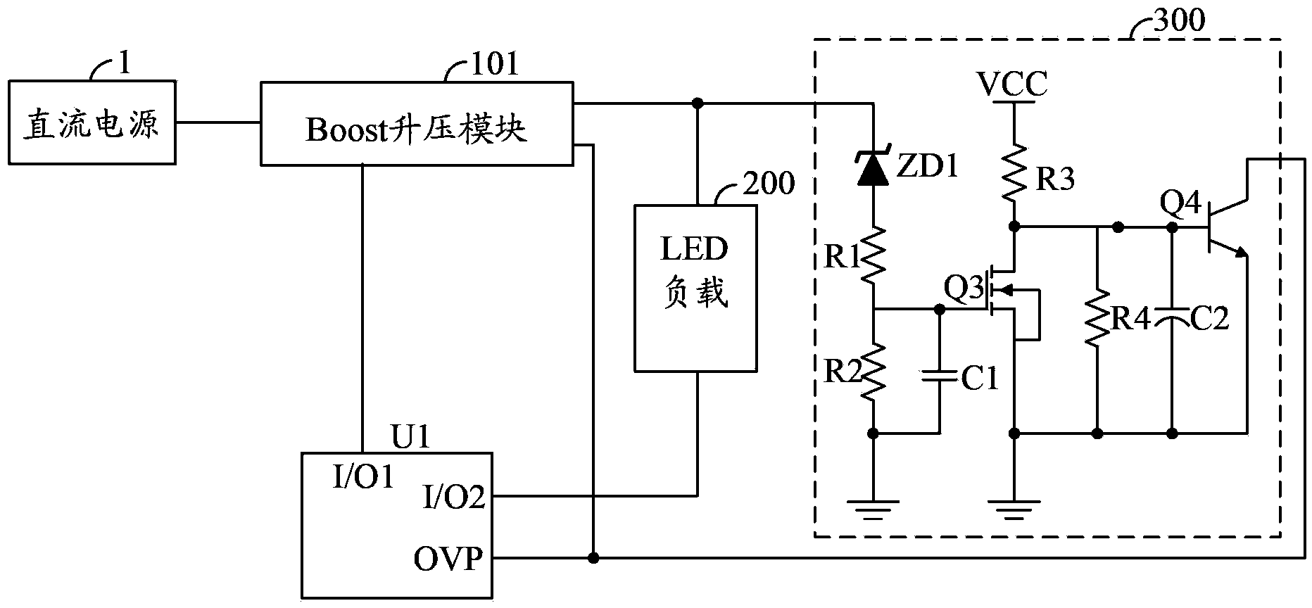 Light-emitting diode (LED) constant current driving circuit and LED lamp