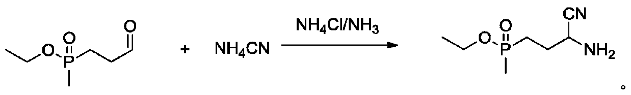 Synthesis method of glufosinate-ammonium intermediate