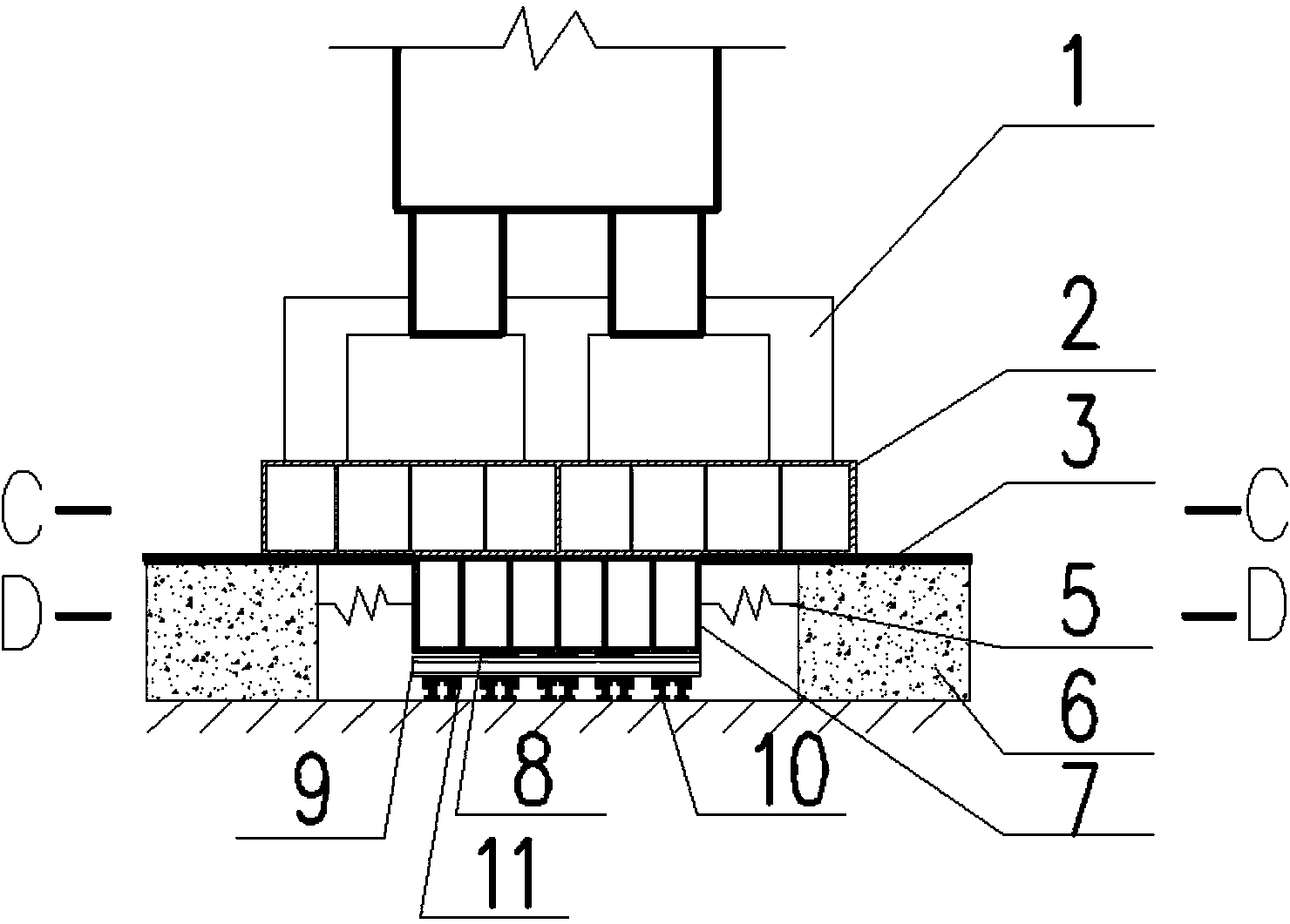 Shock insulating device resistant to pulling and twisting