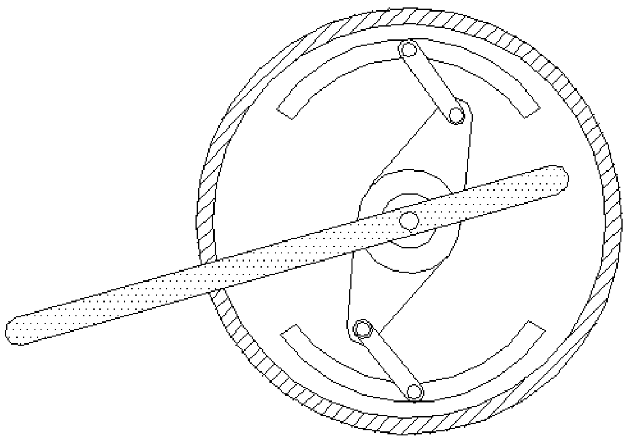 Device for clamping tires of different sizes based on dual centering motion