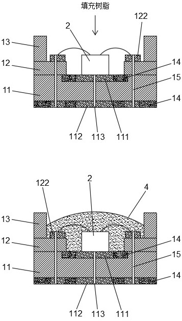 A manufacturing method of a composite sensor package carrier board and a lidar sensor