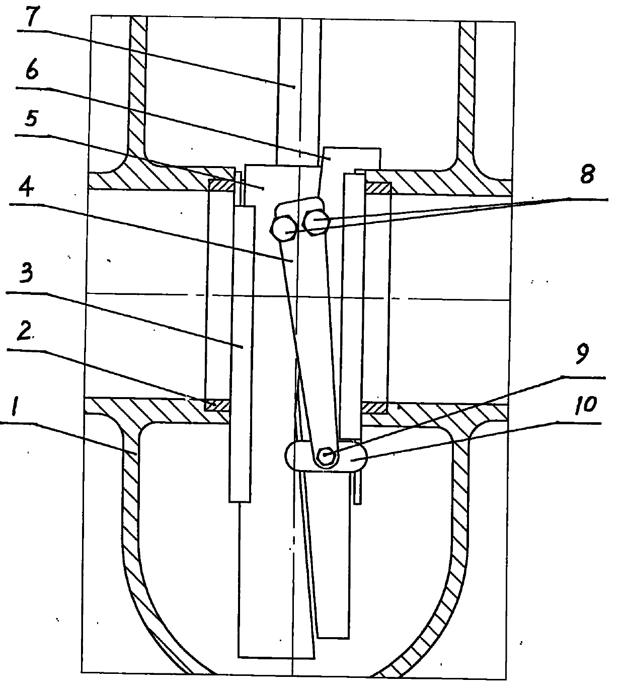 Expansion flat gate valve