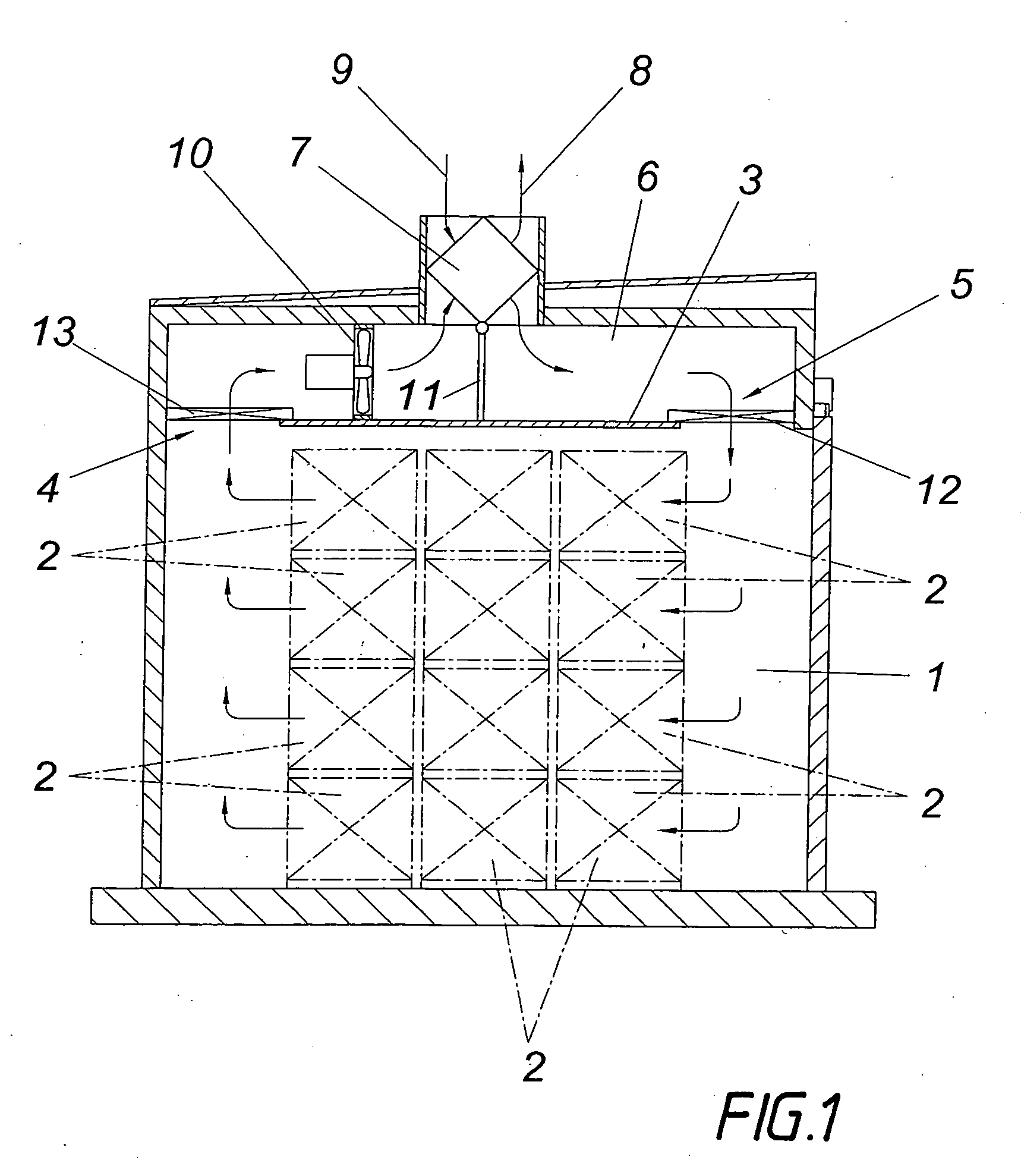Method for Drying Wood Combined Into Stacks