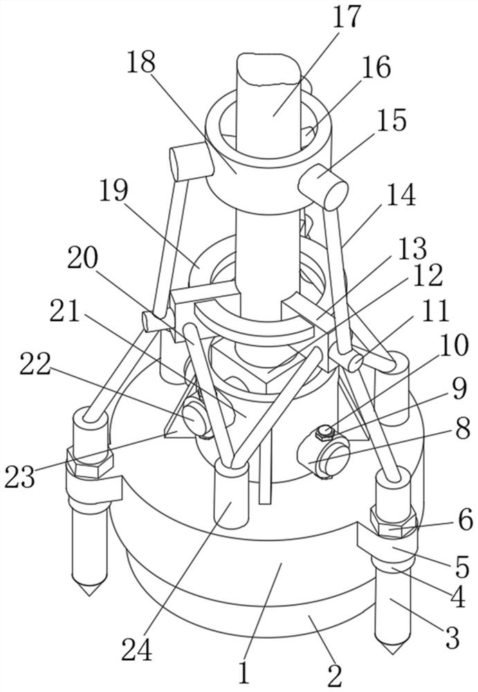 Mounting structure used for wind driven generator supporting seat