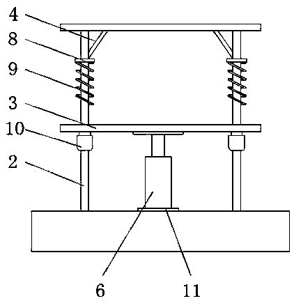 Ceramic ink jet printer vertical lifting device capable of achieving leveling