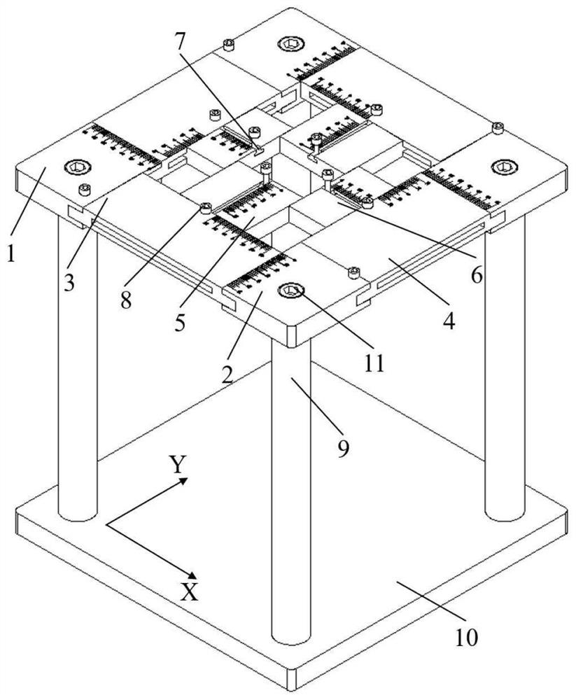 Drop hammer impact clamp with variable sample size, variable impact point and variable boundary conditions