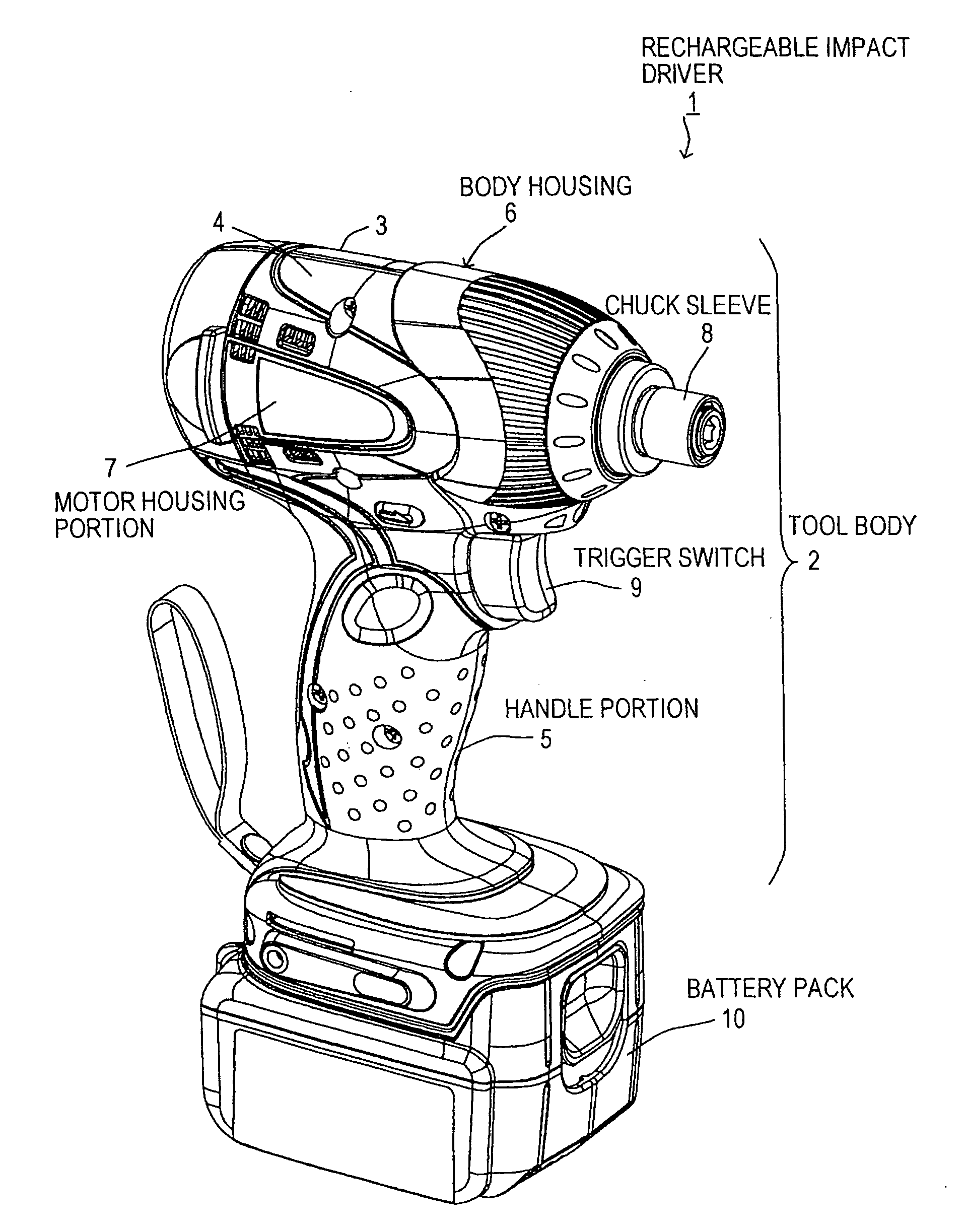 Battery pack for power tool, and power tool