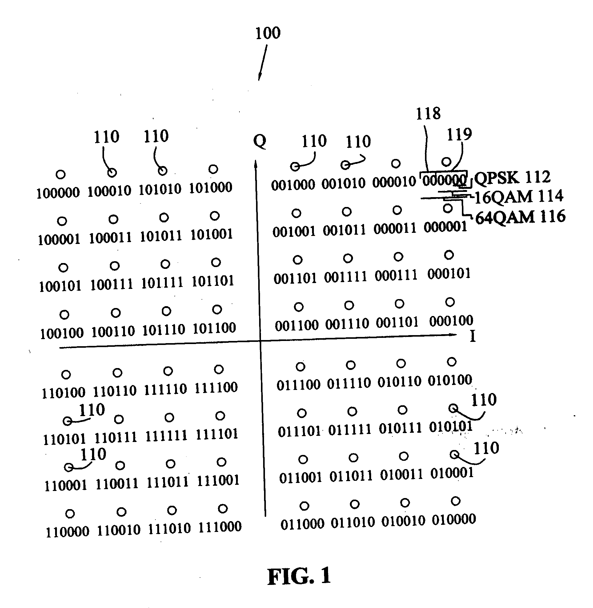 Method to optimize hierarchical modulation for a diversity system