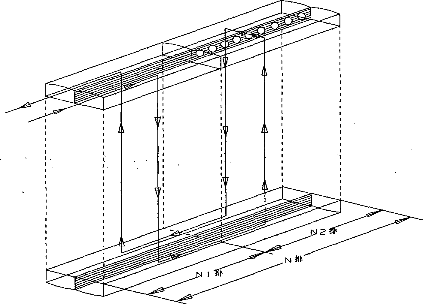 Parallel flow heat exchanger and use