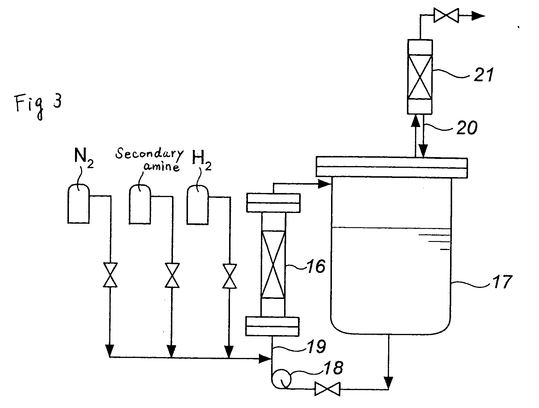 Process for producing tertiary amine