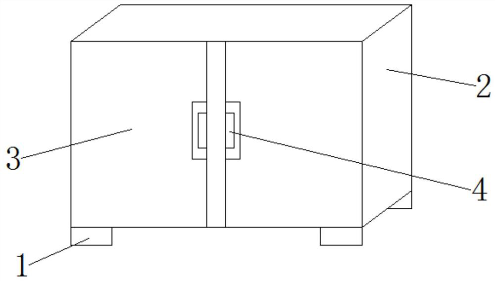 Shoe cabinet with electric control self-cleaning effect