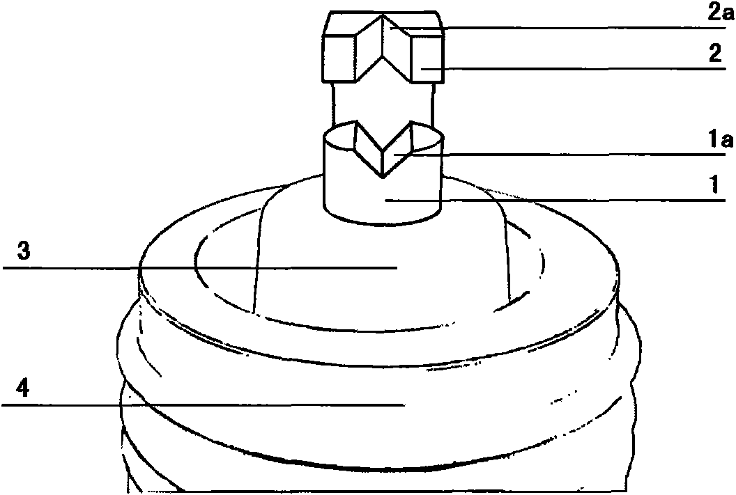 Concave groove spark plug