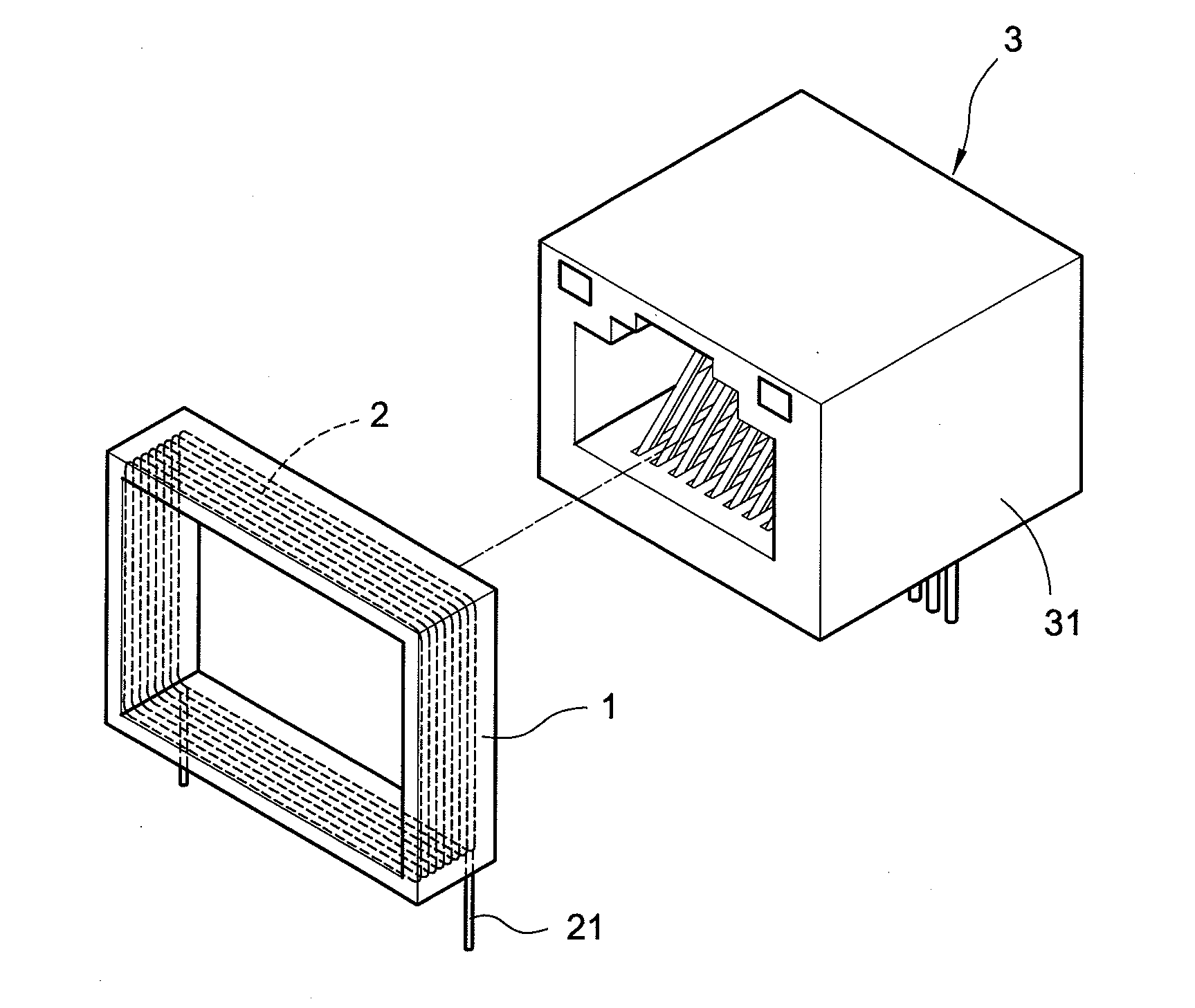 Outer type antenna structure