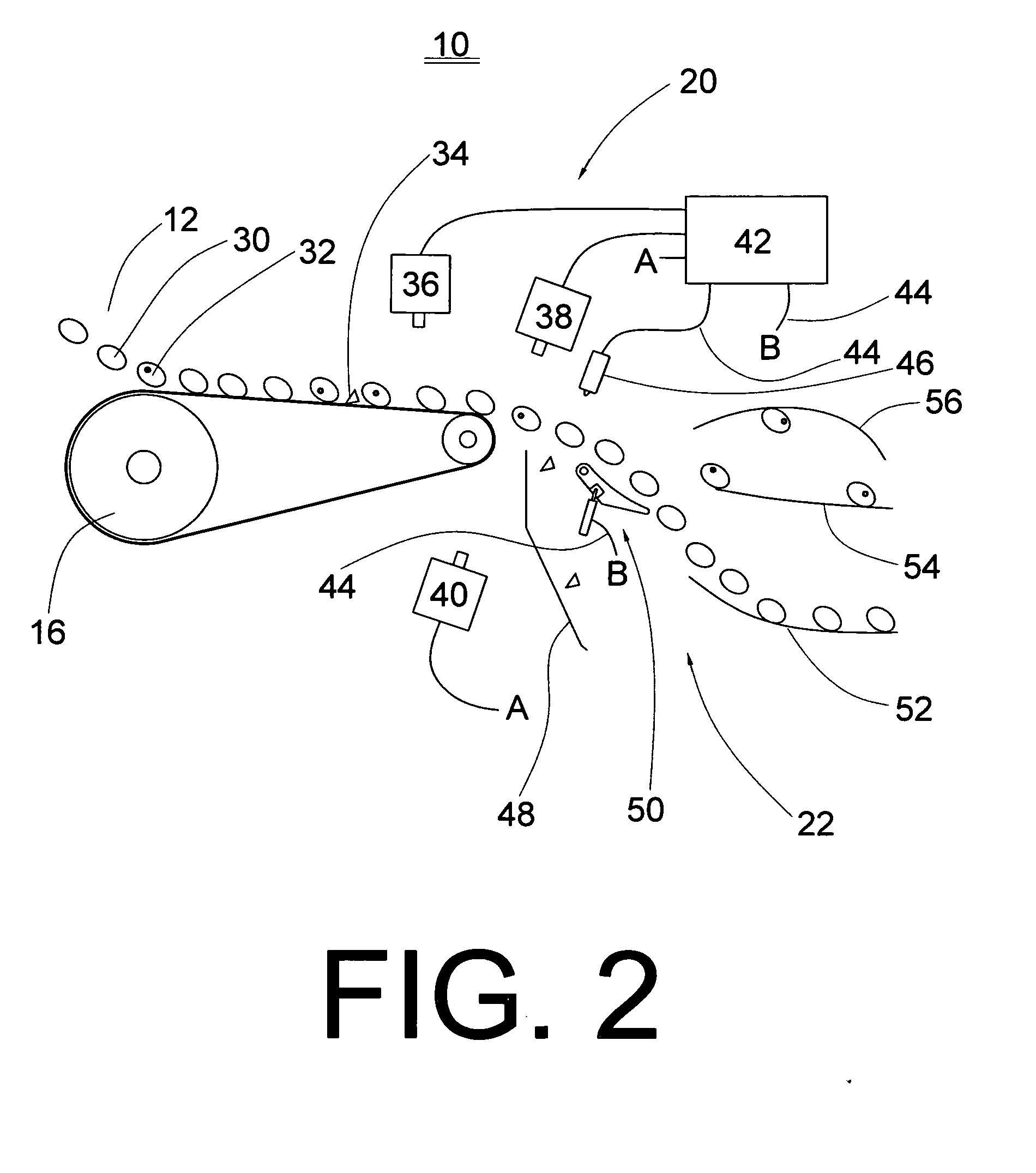 Sorting apparatus and mehtod utilizing a mechanical diverter