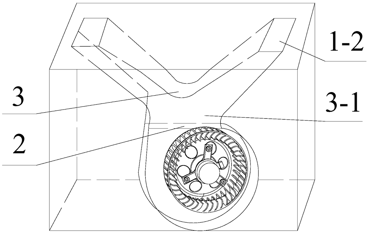 An air purifier with a bifurcated air outlet duct