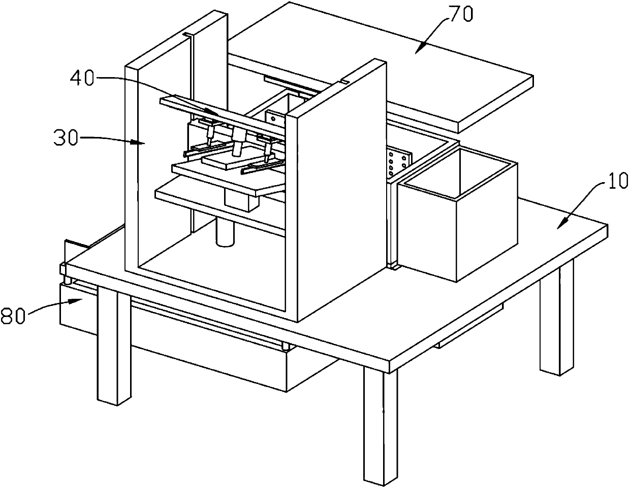 Peeling machine with water tank