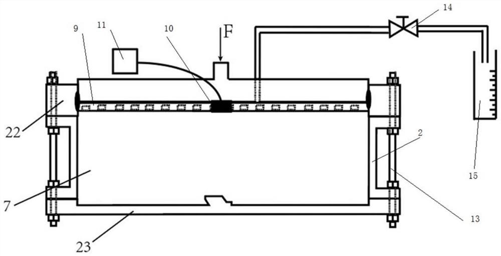 A model device for testing the leakage of geomembrane composite vertical barrier and its use method and application