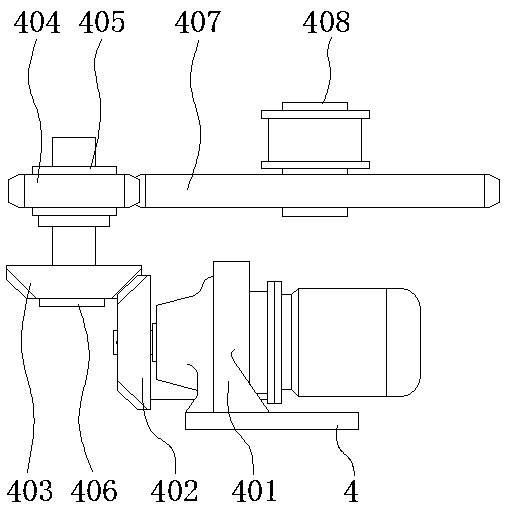 Paint spraying device capable of rotating in all directions for nut machining