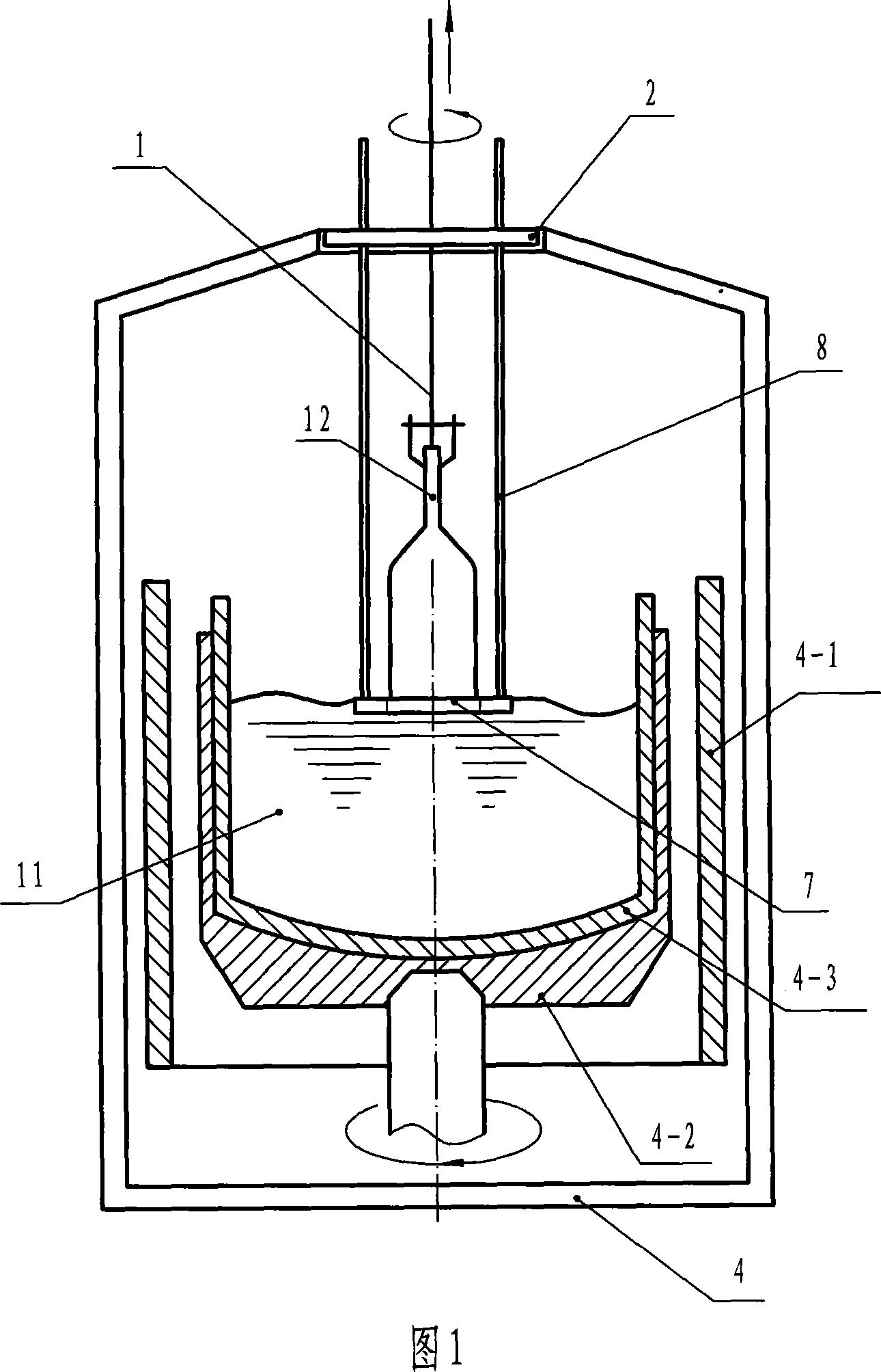 Production method and control device for developing single crystal bar in square column body