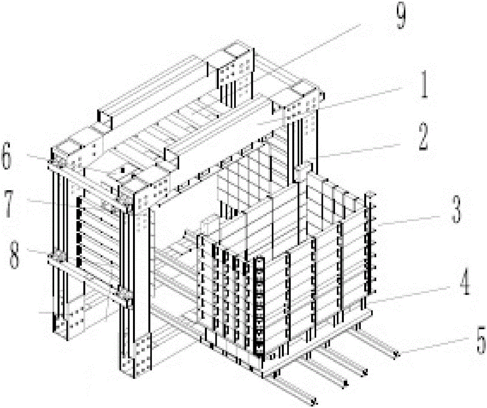 Testing method of fluid-structure interaction analog simulation testing device