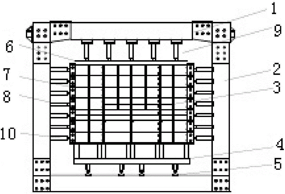 Testing method of fluid-structure interaction analog simulation testing device