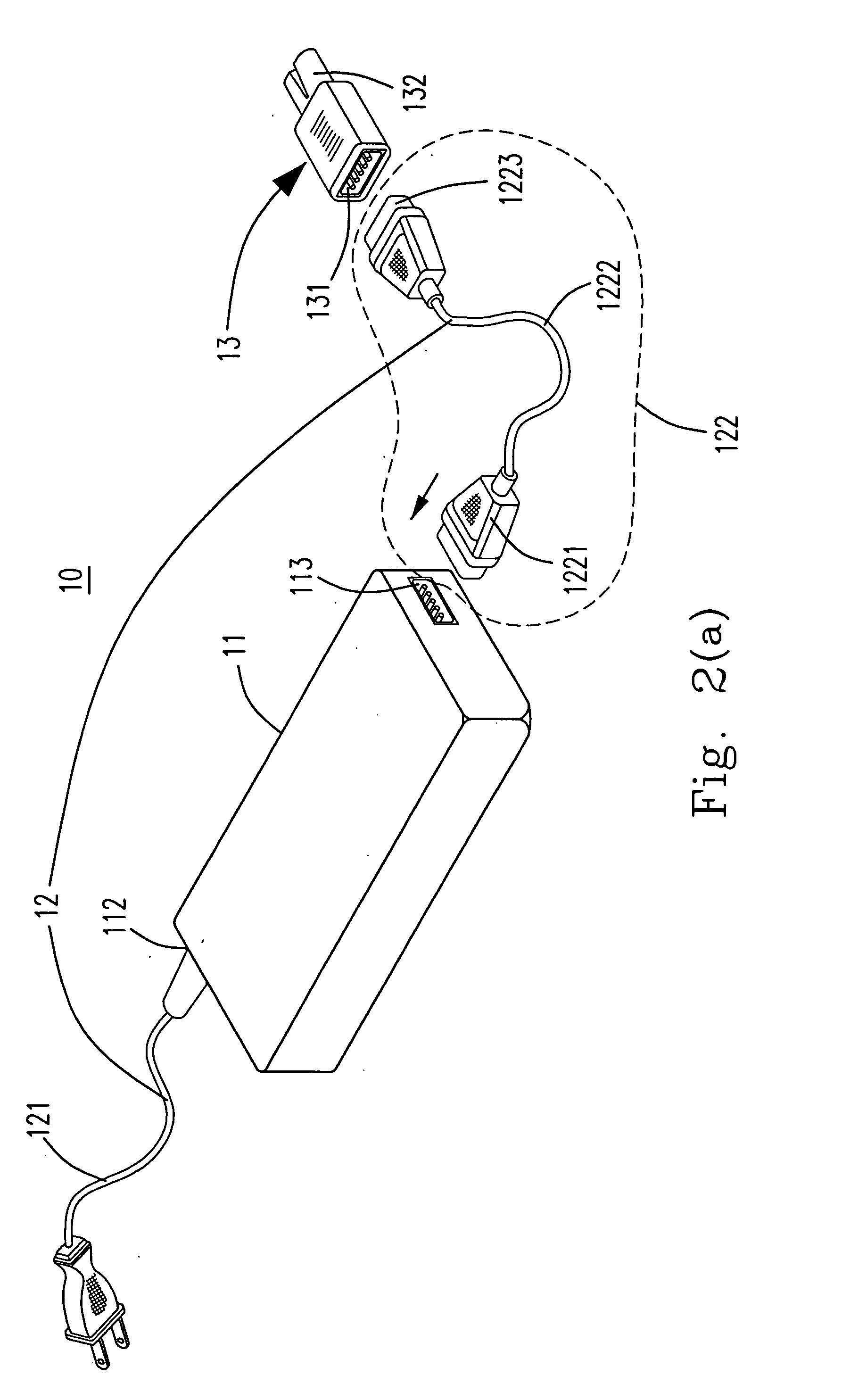 Power converter system having adaptor unit for generating multiple output voltage values