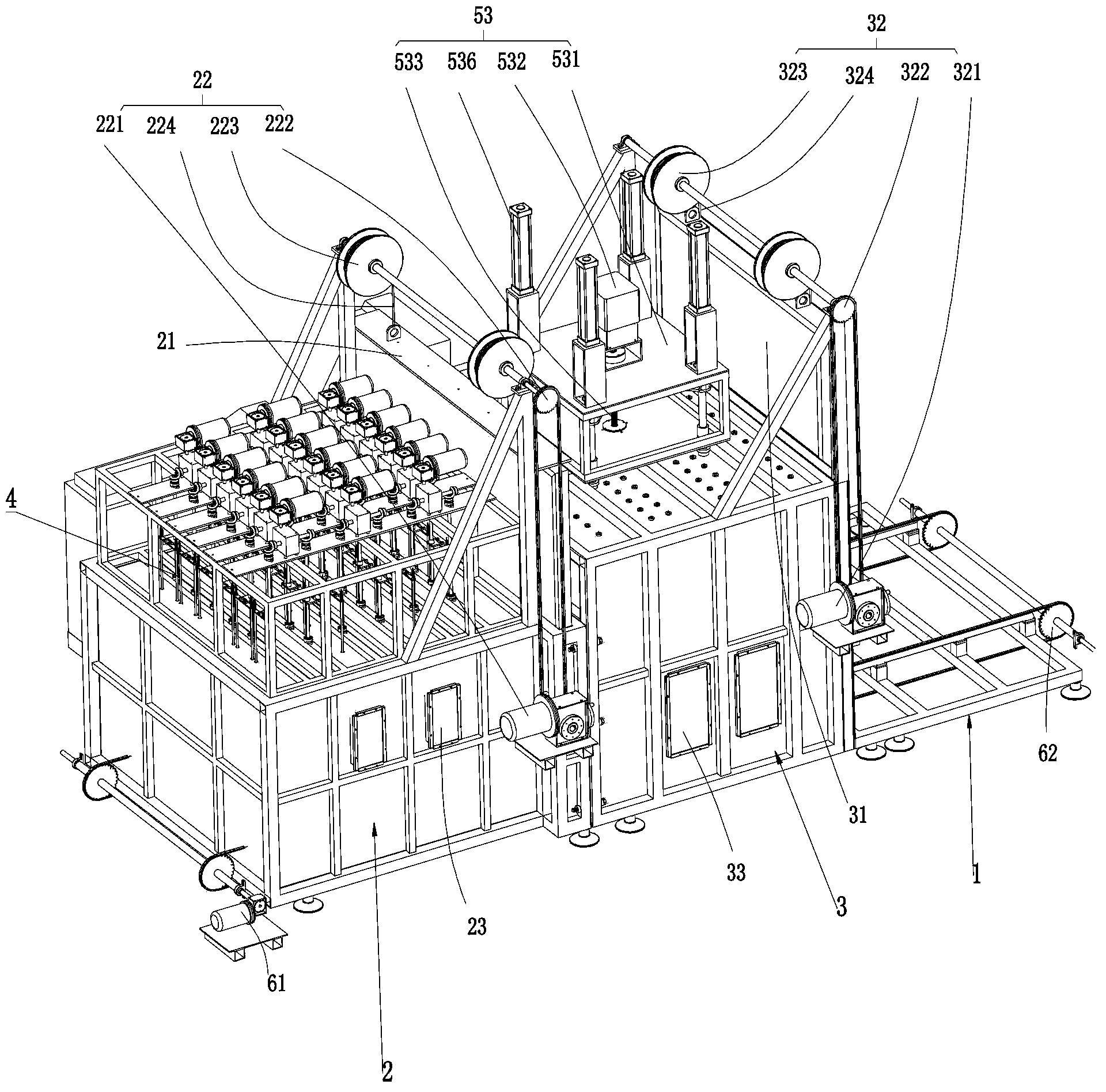 Compression molding device and process of multi-curved-surface inorganic glass