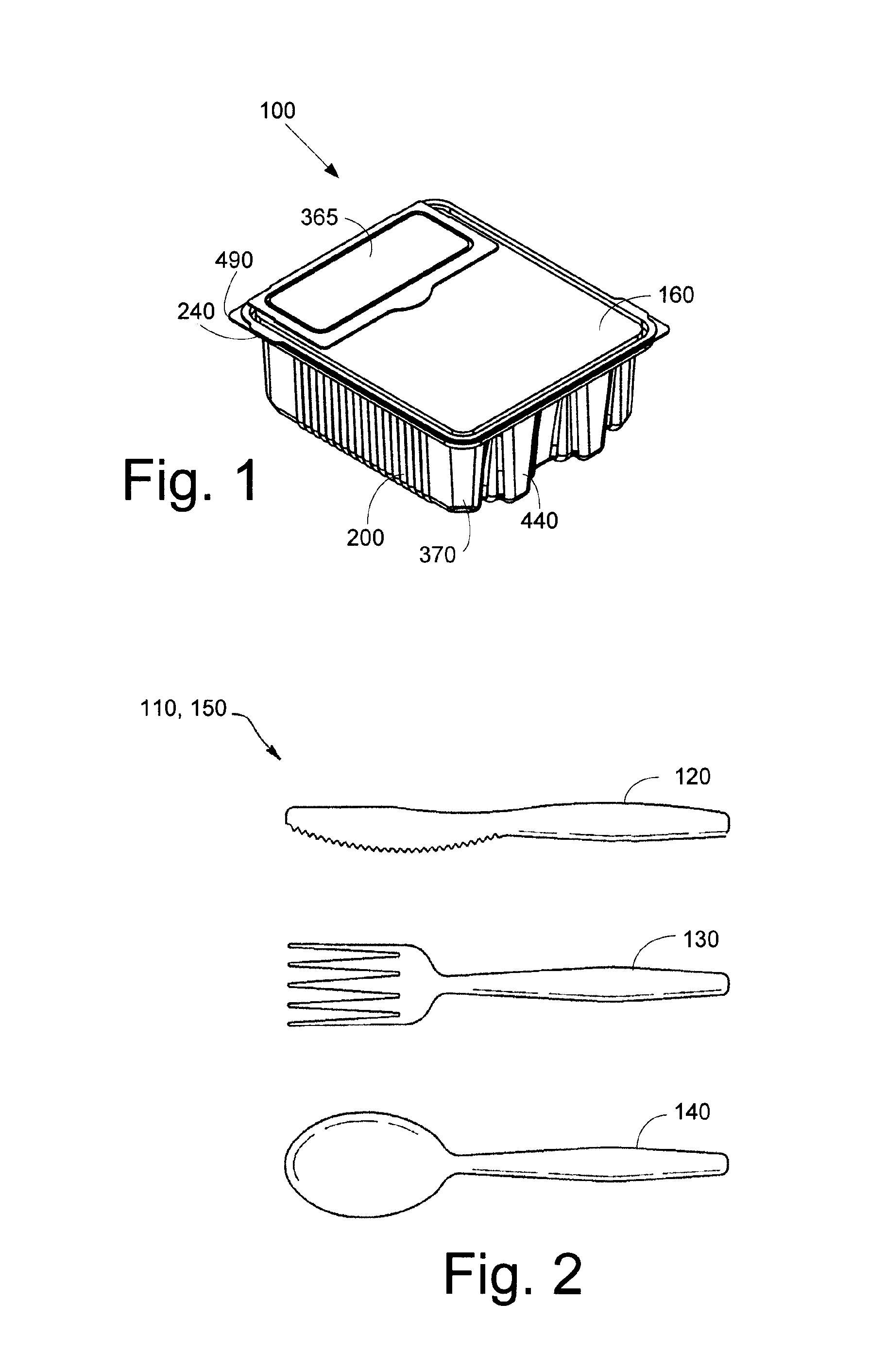 Cutlery utensil dispensing package