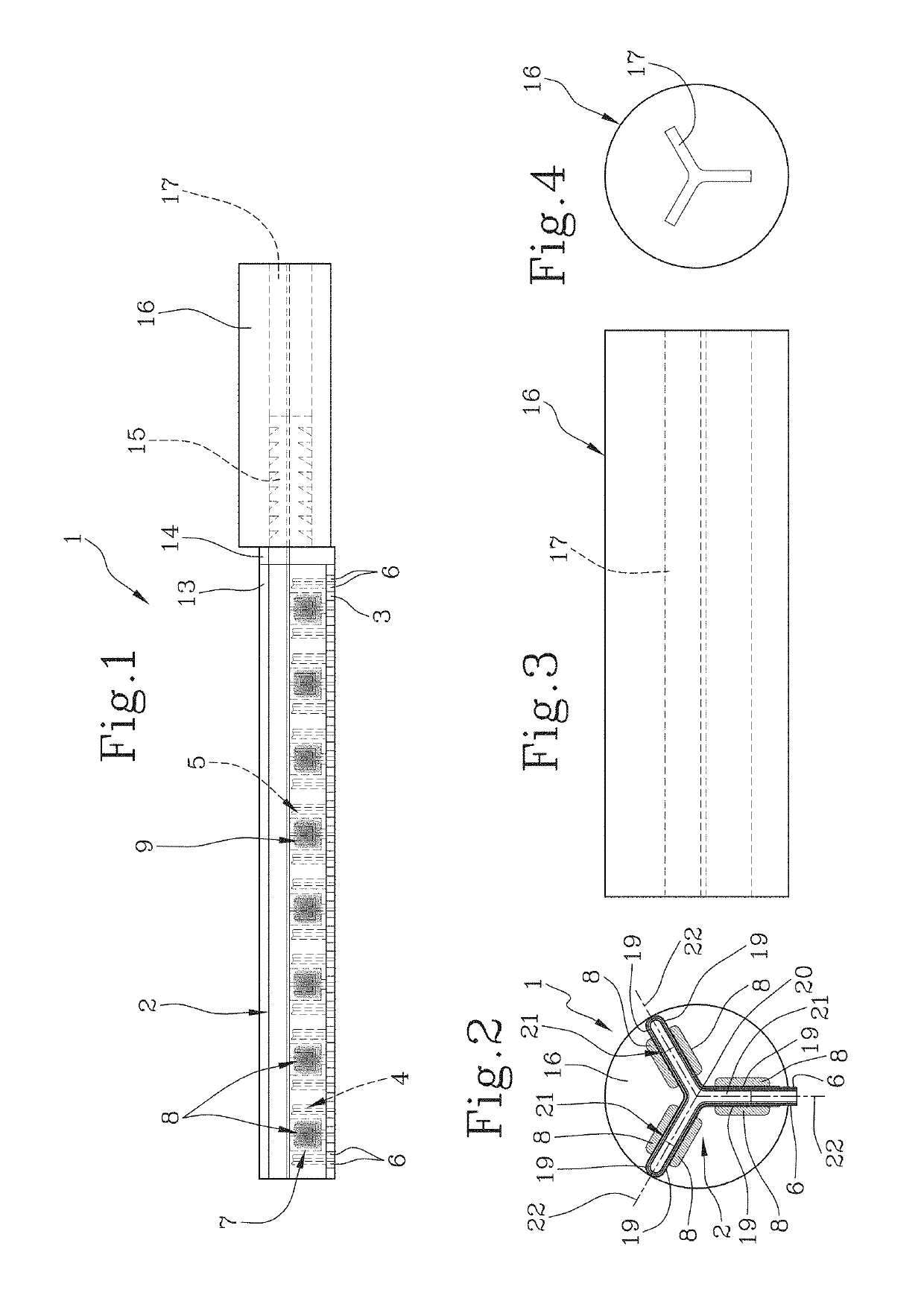 Electric cartridge for an electronic cigarette and method for making the electric cartridge