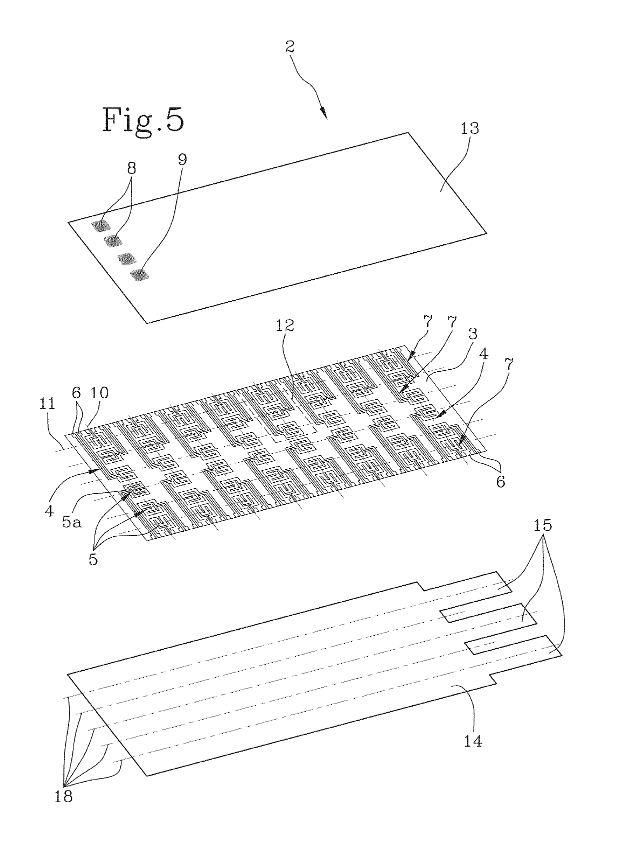 Electric cartridge for an electronic cigarette and method for making the electric cartridge