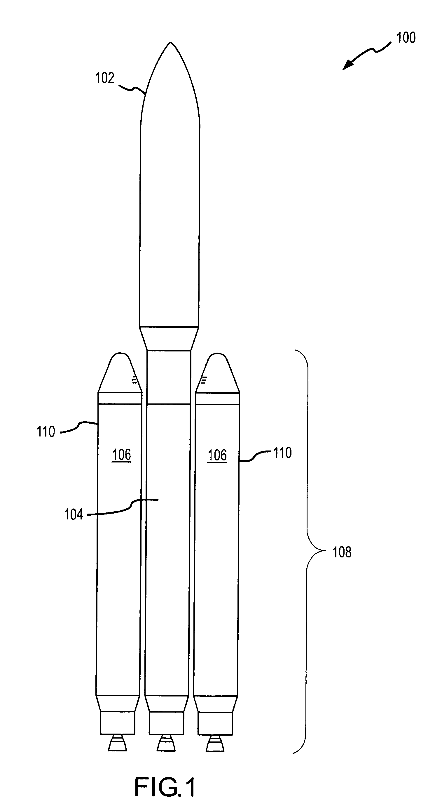 Propellant management system and method for multiple booster rockets
