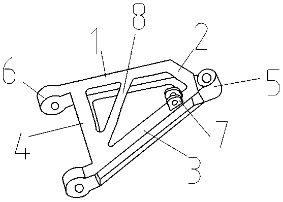 Lower swinging arm of automobile