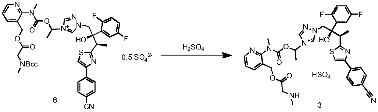 Method for preparing isavuconazolium monosulfate by redox reaction