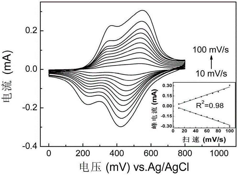 Self-doping electroactive polyamic acid, its preparation method and its application in electrochromism