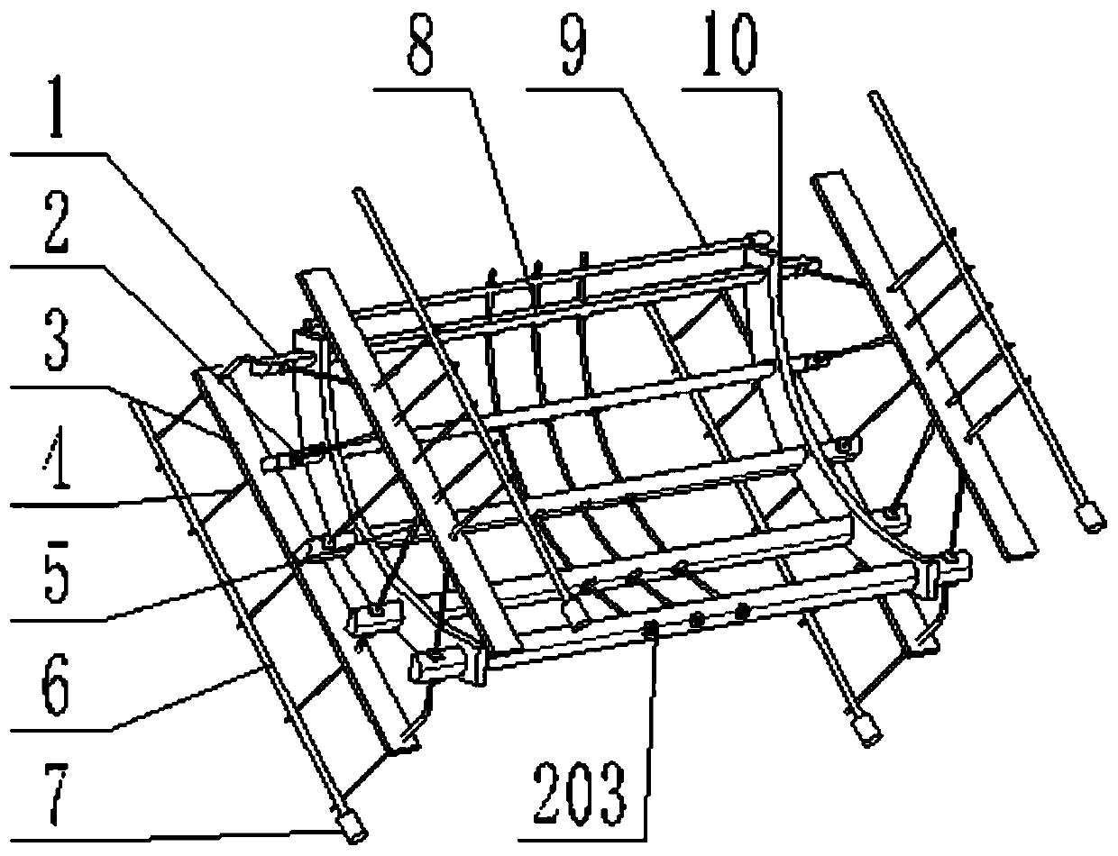 Threshing device with adjustable two-way drawing wire threshing interval and combined harvester