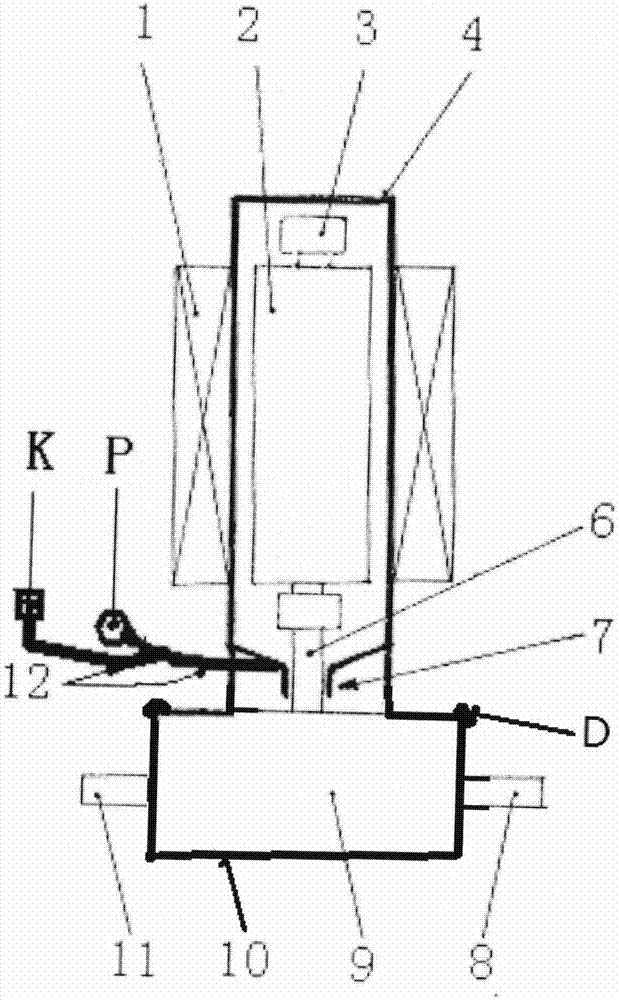 Water pump structure designed according to air jacking sealing principle and comprising immersion pump